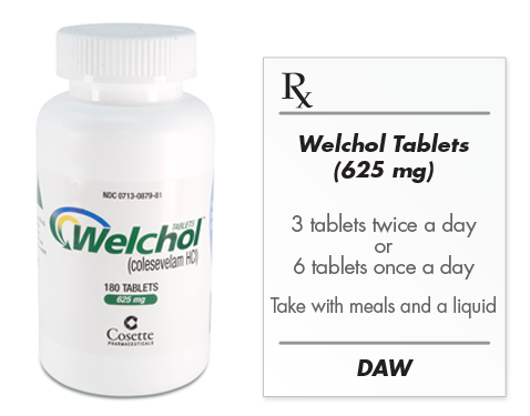 Welchol® 625mg Tablets